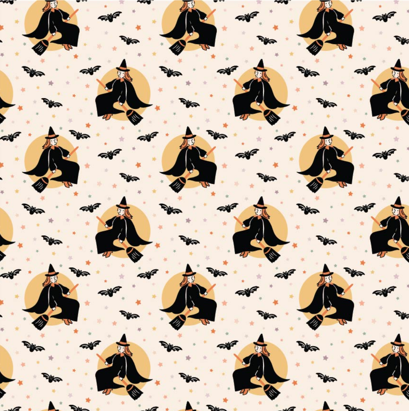 Sweet Tooth, Little Witch Natural, ST24320, sold by the 1/2 yard, *PREORDER! - Good Vibes Quilt Shop
