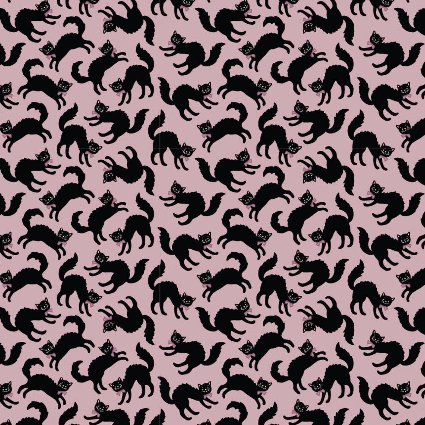 Sweet Tooth, Scaredy Cat Purple, ST24301, sold by the 1/2 yard, *PREORDER! - Good Vibes Quilt Shop