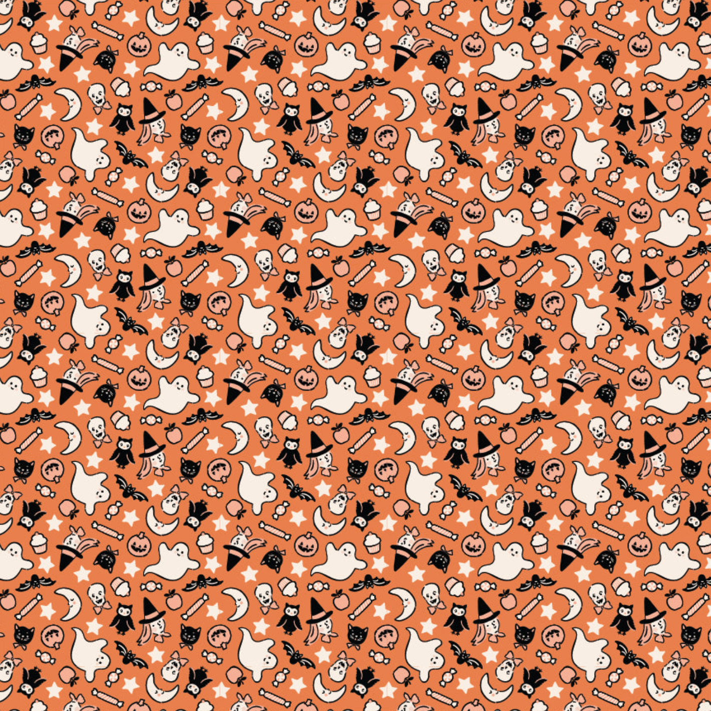 Sweet Tooth, Treats Orange, ST24305, sold by the 1/2 yard, *PREORDER! - Good Vibes Quilt Shop