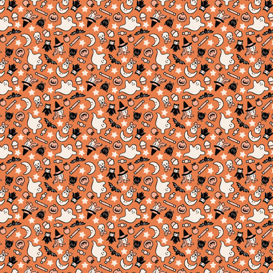 Sweet Tooth, Treats Orange, ST24305, sold by the 1/2 yard, *PREORDER! - Good Vibes Quilt Shop