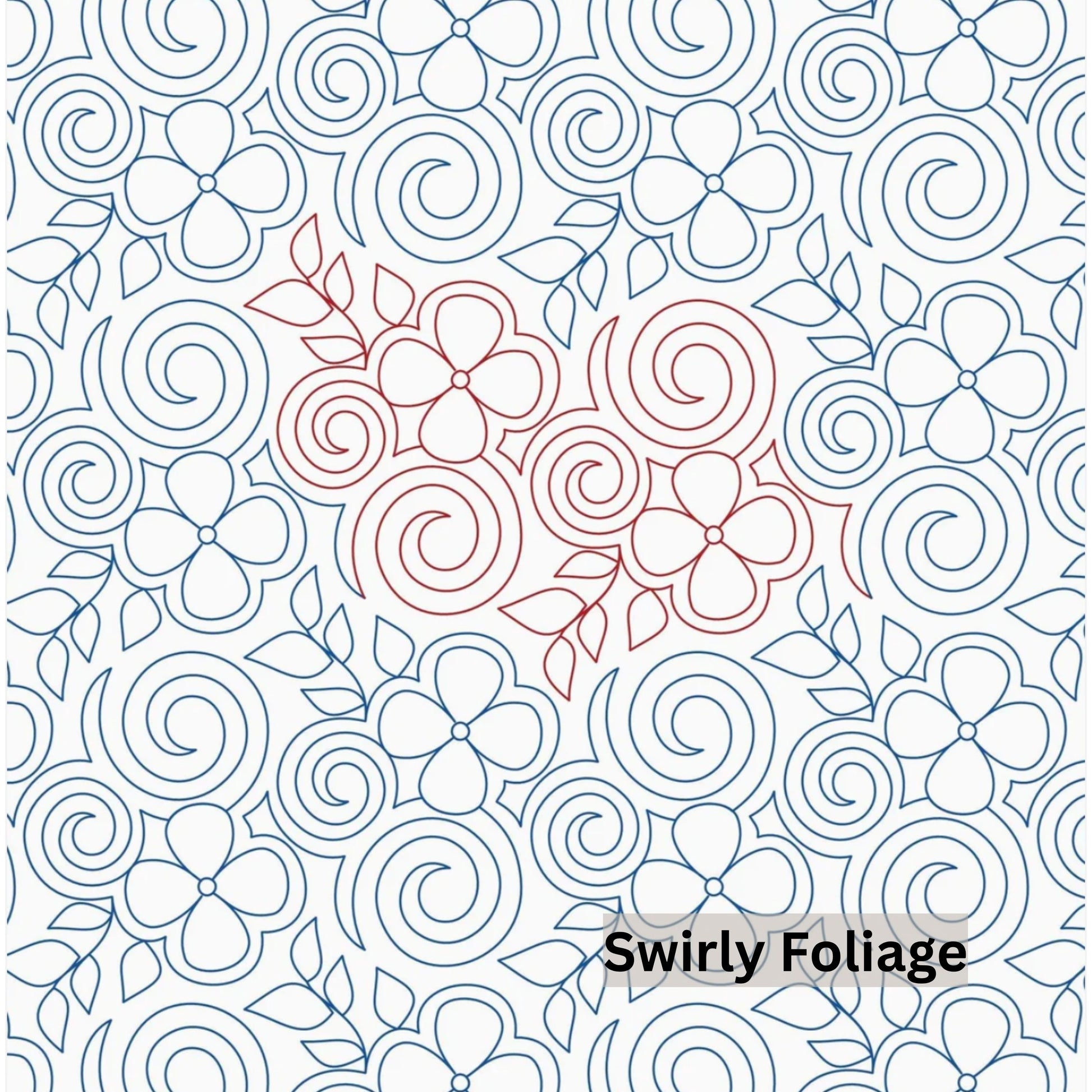 Flowers and Feathers Patterns Pantograph Patterns for Edge to Edge for Longarm Quilting - Good Vibes Quilt Shop