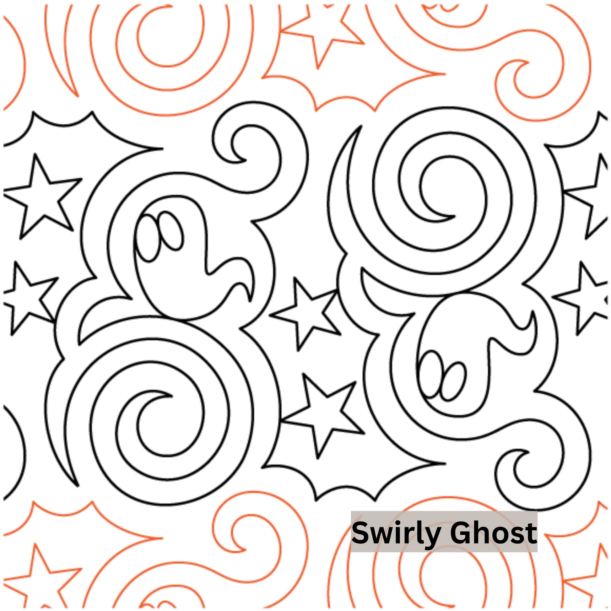 Halloween and Fall Pantographs Patterns for Edge to Edge for Longarm Quilting - Good Vibes Quilt Shop