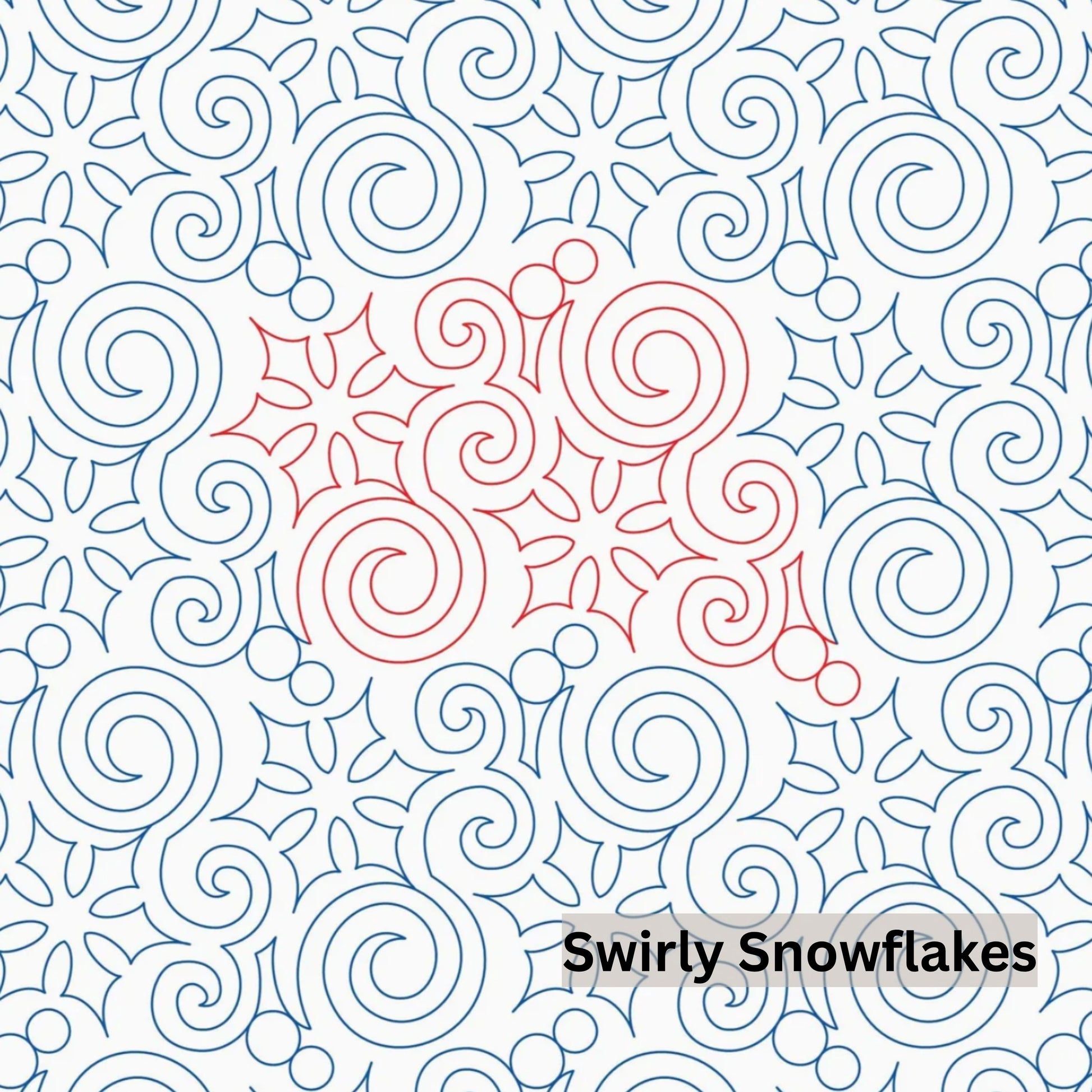 Christmas and Winter Snow Patterns Pantograph Patterns for Edge to Edge for Longarm Quilting - Good Vibes Quilt Shop