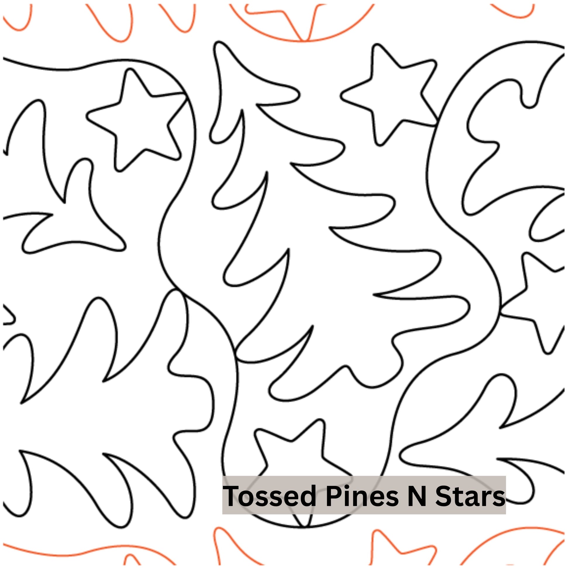 Christmas and Winter Snow Patterns Pantograph Patterns for Edge to Edge for Longarm Quilting - Good Vibes Quilt Shop