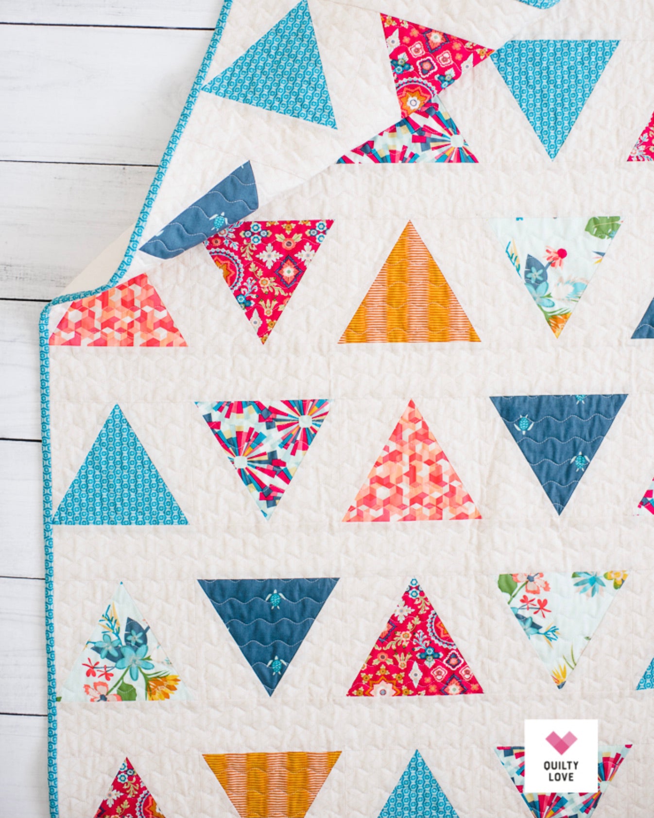 TRIANGLE POP Quilty Love Pattern by Emily Dennis #109 - Good Vibes Quilt Shop