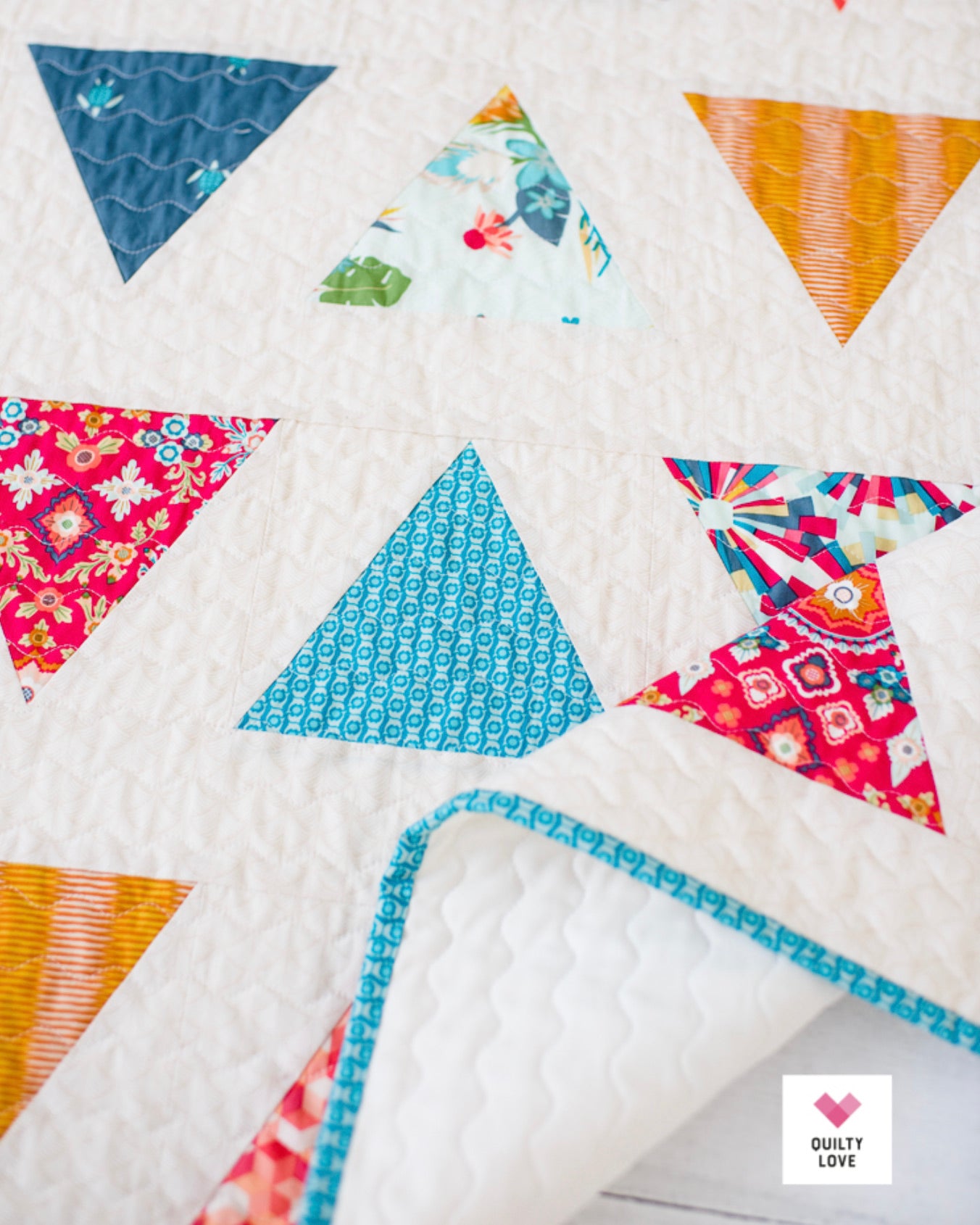 TRIANGLE POP Quilty Love Pattern by Emily Dennis #109 - Good Vibes Quilt Shop
