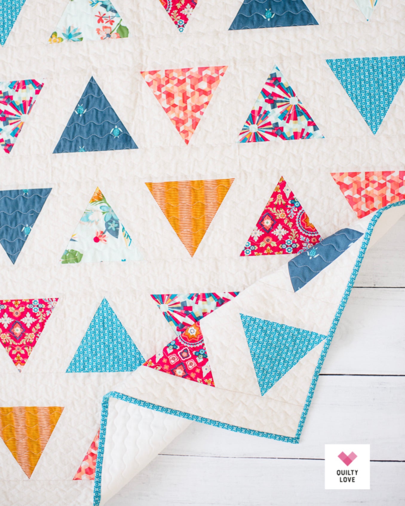 TRIANGLE POP Quilty Love Pattern by Emily Dennis #109 - Good Vibes Quilt Shop