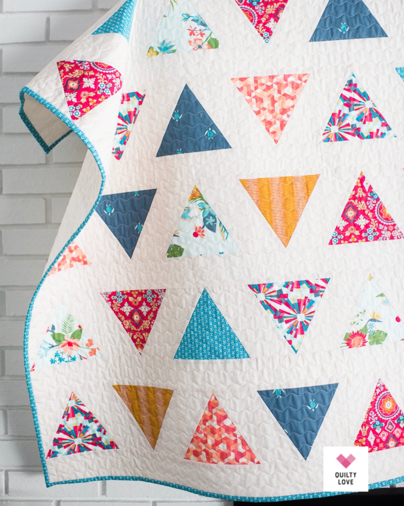 TRIANGLE POP Quilty Love Pattern by Emily Dennis #109 - Good Vibes Quilt Shop