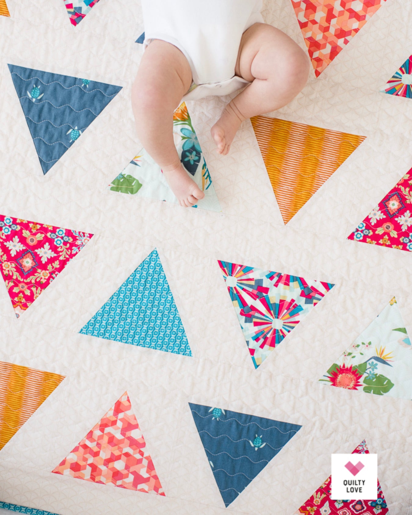 TRIANGLE POP Quilty Love Pattern by Emily Dennis #109 - Good Vibes Quilt Shop