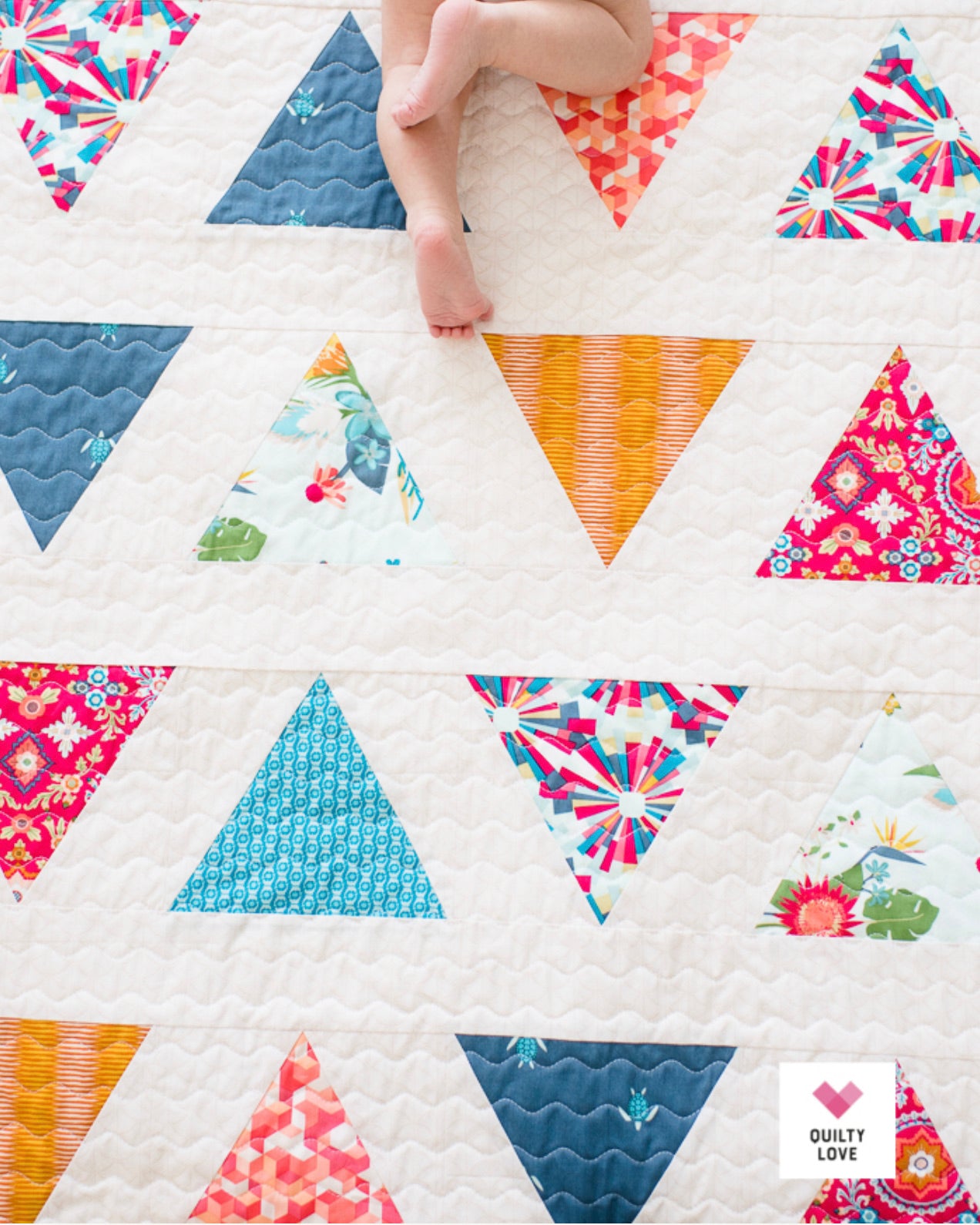 TRIANGLE POP Quilty Love Pattern by Emily Dennis #109 - Good Vibes Quilt Shop