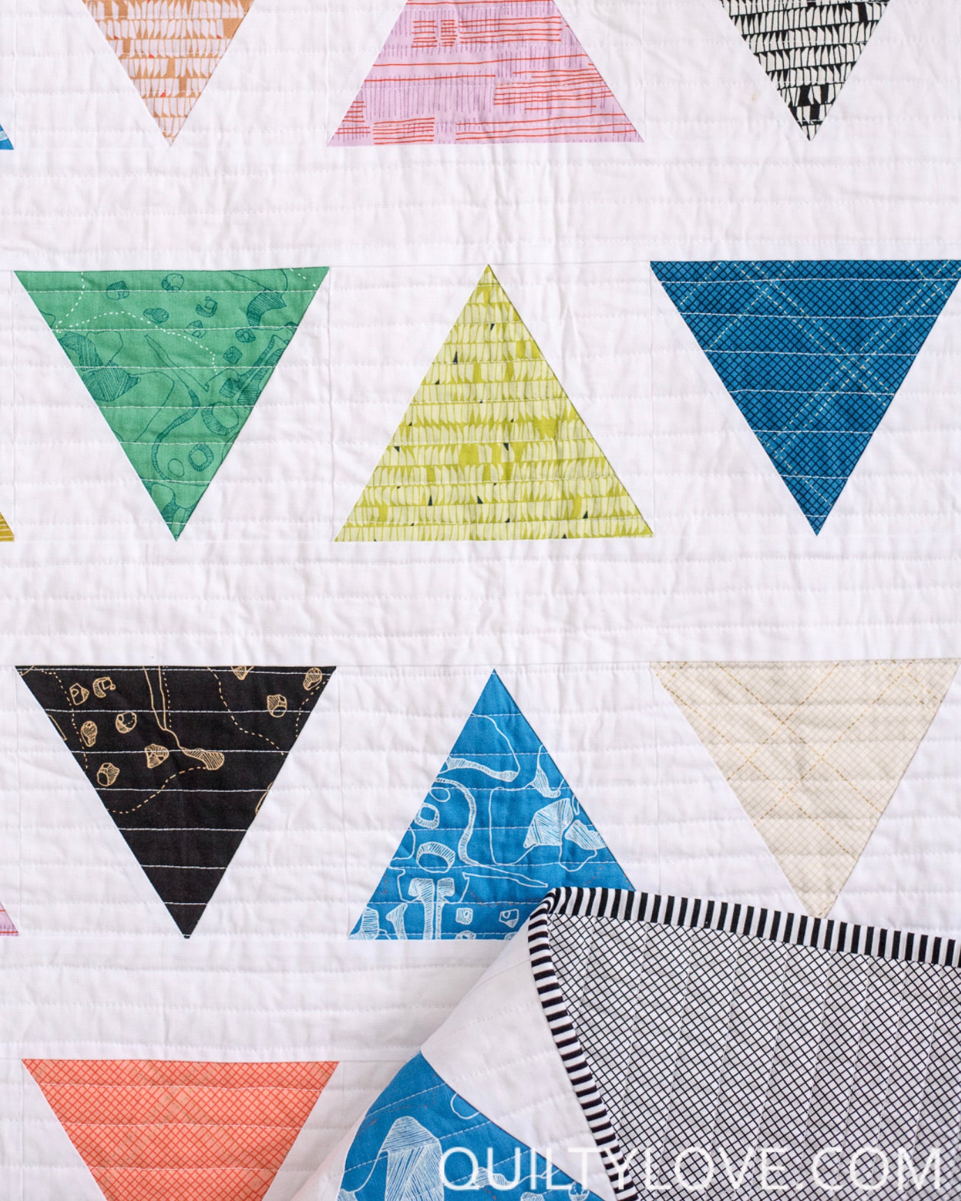 TRIANGLE POP Quilty Love Pattern by Emily Dennis #109 - Good Vibes Quilt Shop