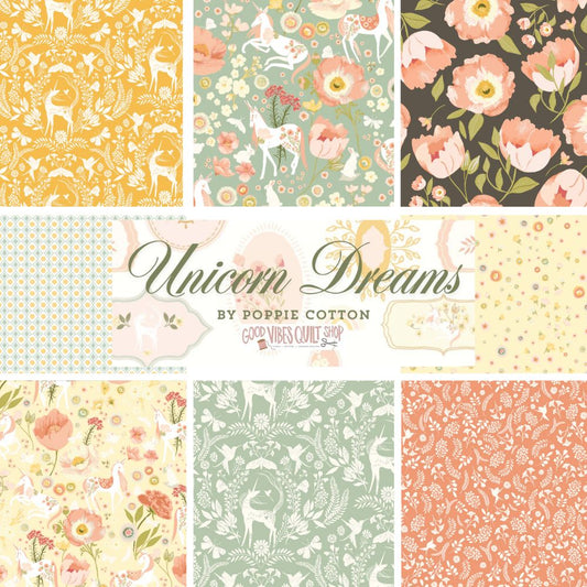 Unicorn Dreams, Fat Quarter Bundles 18 Prints, UD25725, PREORDER! - Good Vibes Quilt Shop