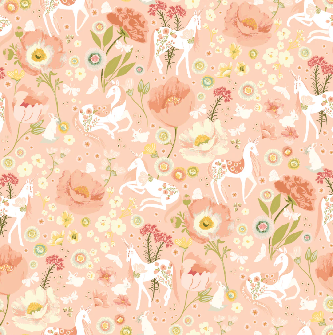 Unicorn Dreams Fabric by Poppie Cotton, Fat Quarter Bundles 18 Prints, sku UD25725 - Good Vibes Quilt Shop
