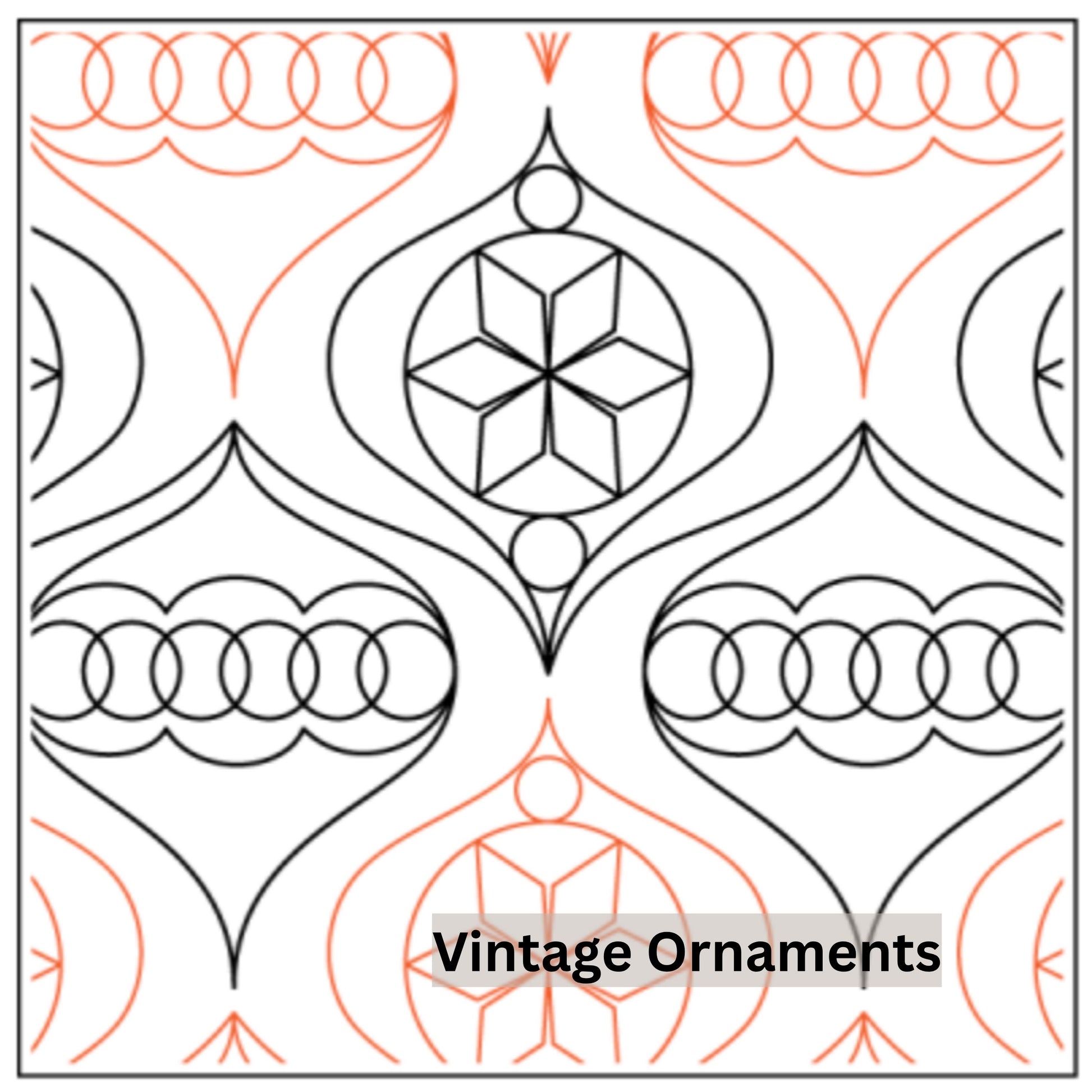 Christmas and Winter Snow Patterns Pantograph Patterns for Edge to Edge for Longarm Quilting - Good Vibes Quilt Shop