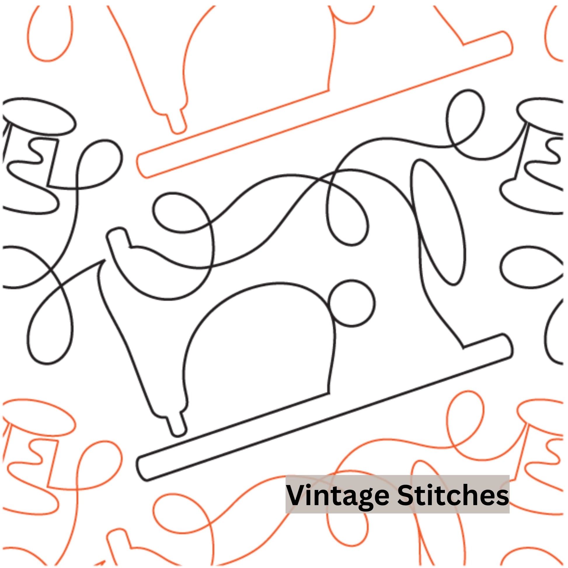 Novelty Pantograph Patterns for Edge to Edge for Longarm Quilting - Good Vibes Quilt Shop