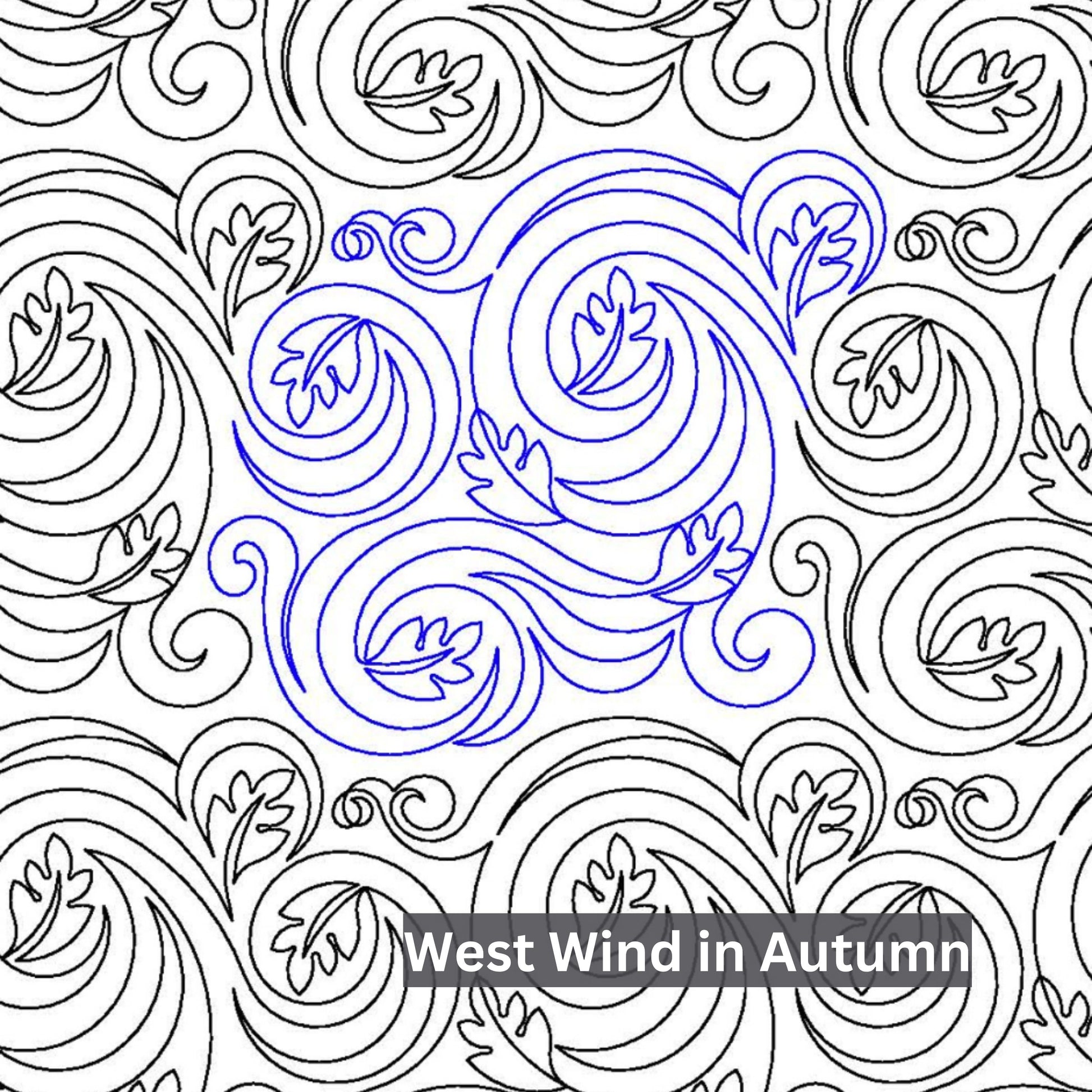 Halloween and Fall Pantographs Patterns for Edge to Edge for Longarm Quilting - Good Vibes Quilt Shop