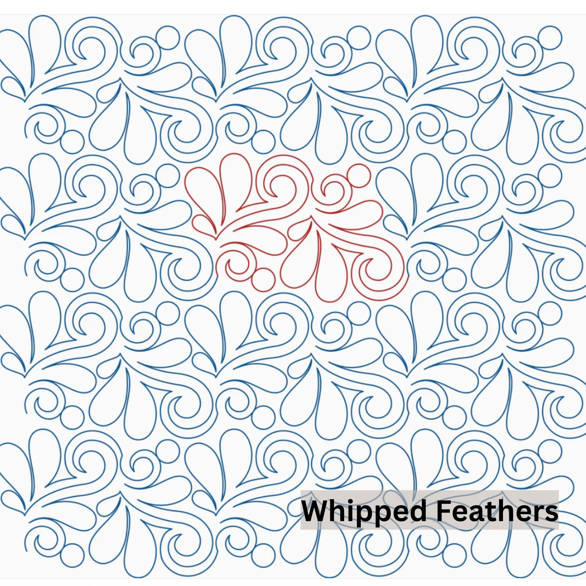 Flowers and Feathers Patterns Pantograph Patterns for Edge to Edge for Longarm Quilting - Good Vibes Quilt Shop