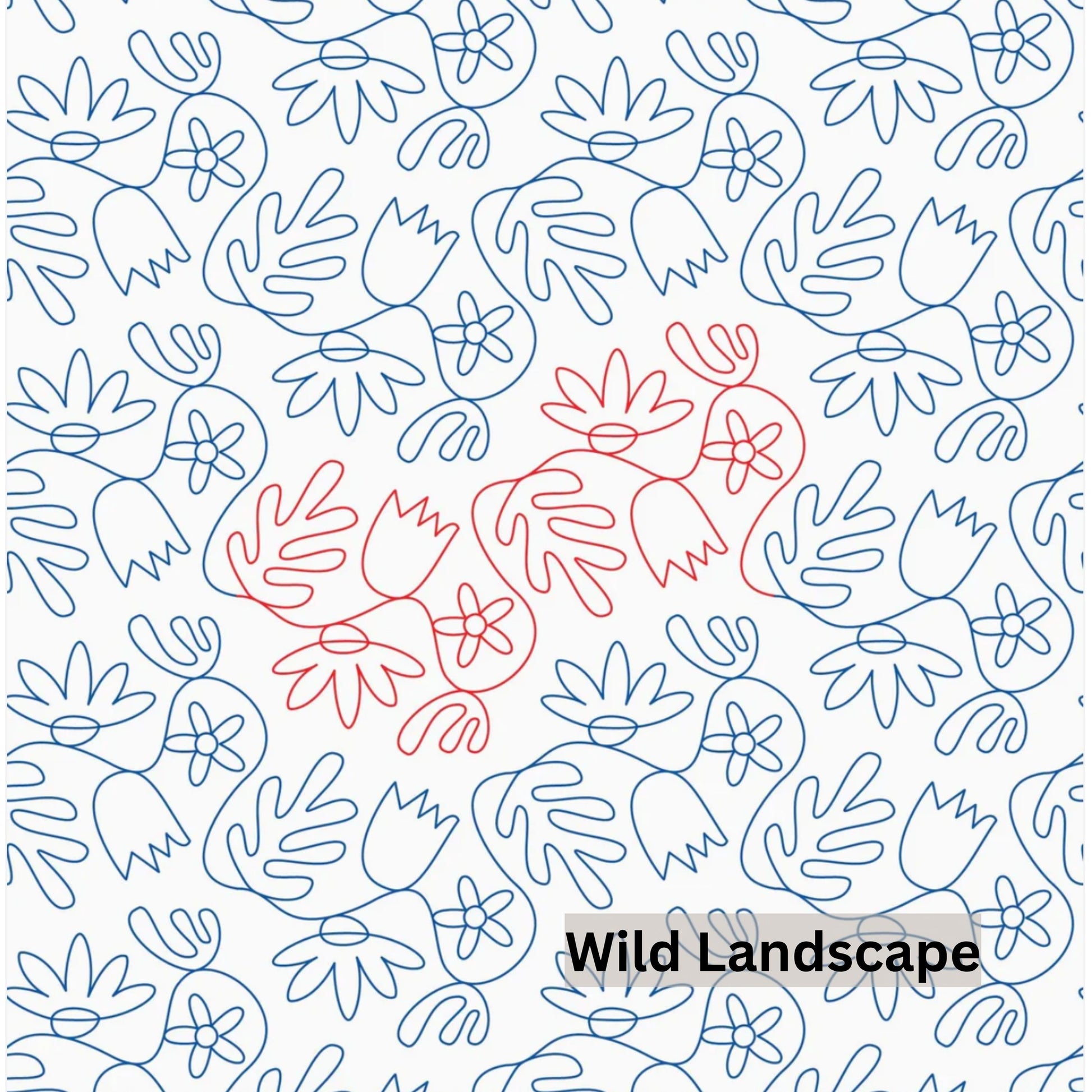 Flowers and Feathers Patterns Pantograph Patterns for Edge to Edge for Longarm Quilting - Good Vibes Quilt Shop