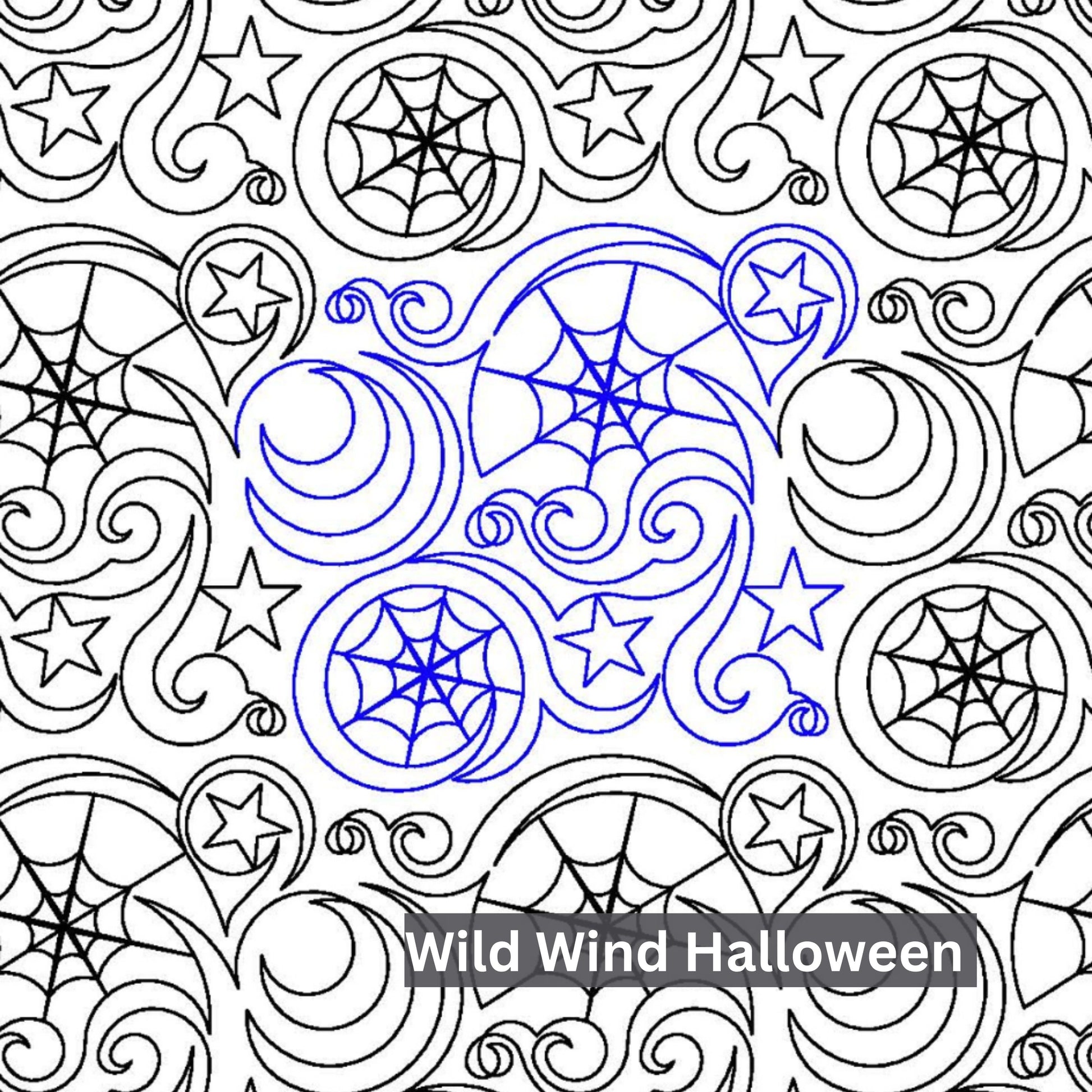 Halloween and Fall Pantographs Patterns for Edge to Edge for Longarm Quilting - Good Vibes Quilt Shop