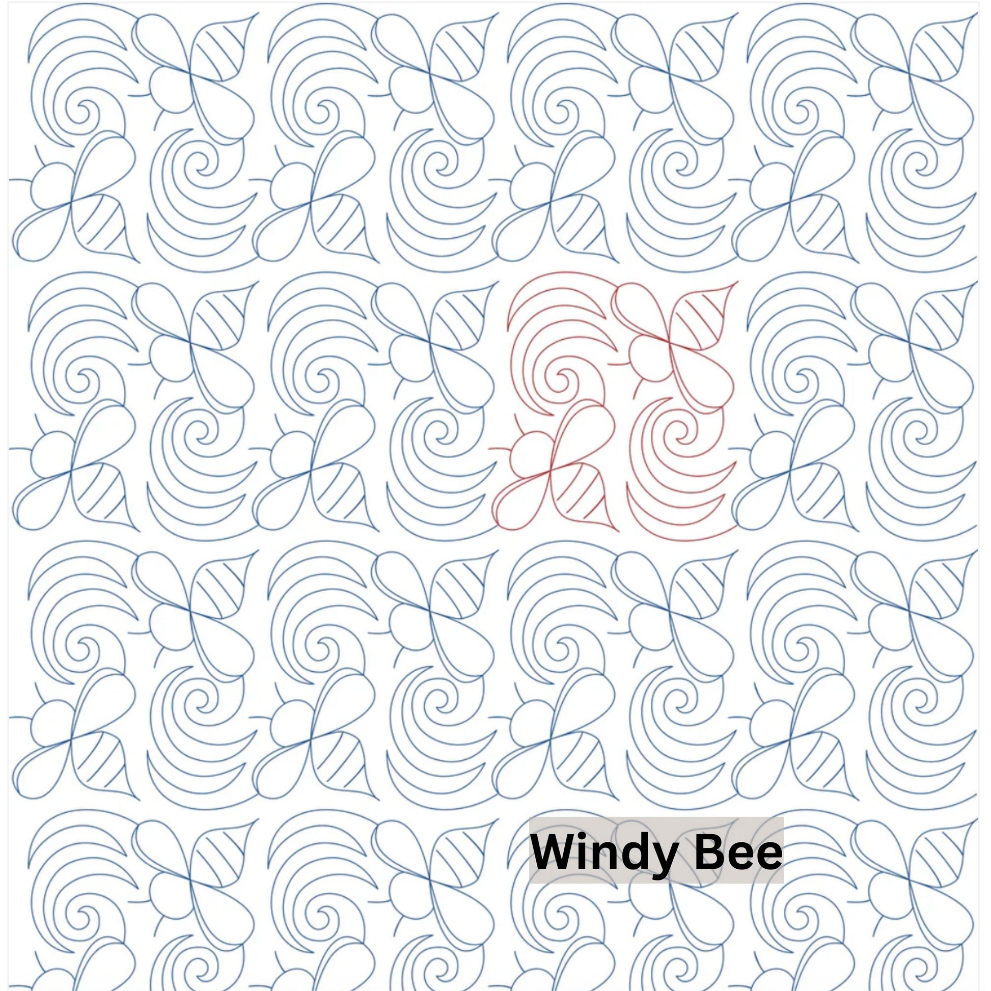 Bees, Butterflies and Bugs Pantograph Patterns for Edge to Edge for Longarm Quilting - Good Vibes Quilt Shop