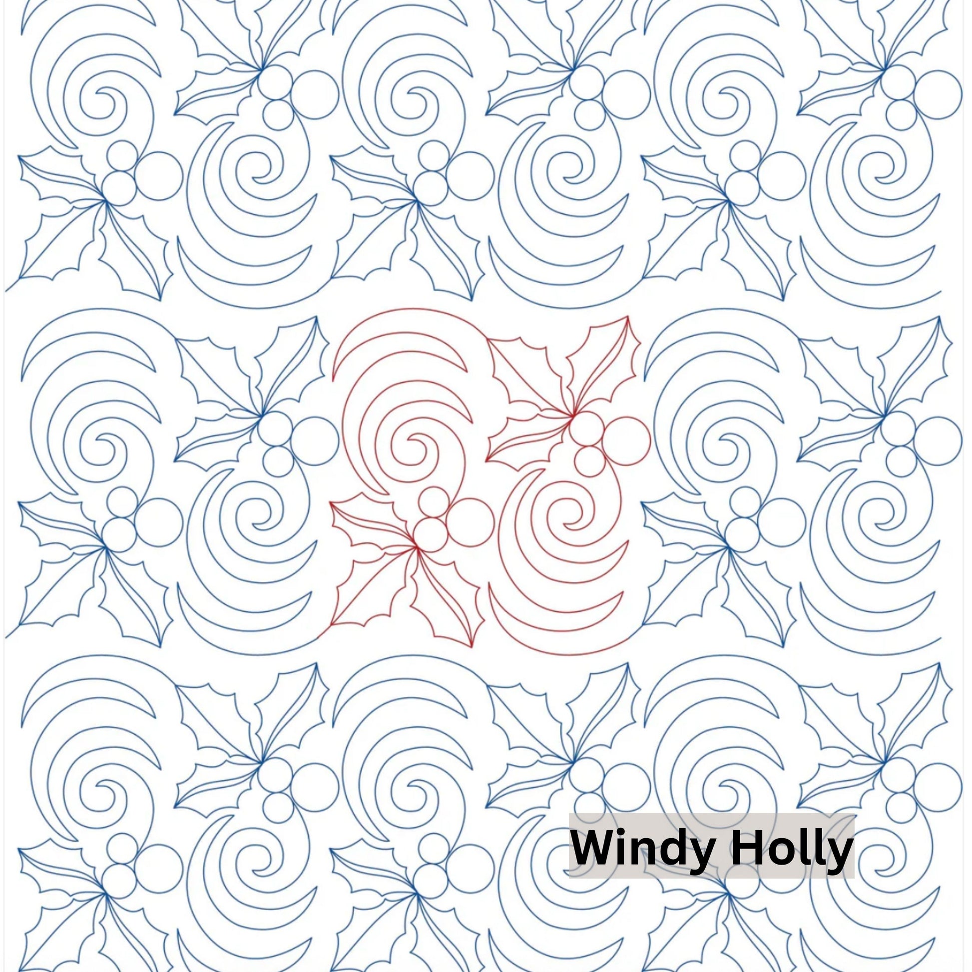 Christmas and Winter Snow Patterns Pantograph Patterns for Edge to Edge for Longarm Quilting - Good Vibes Quilt Shop