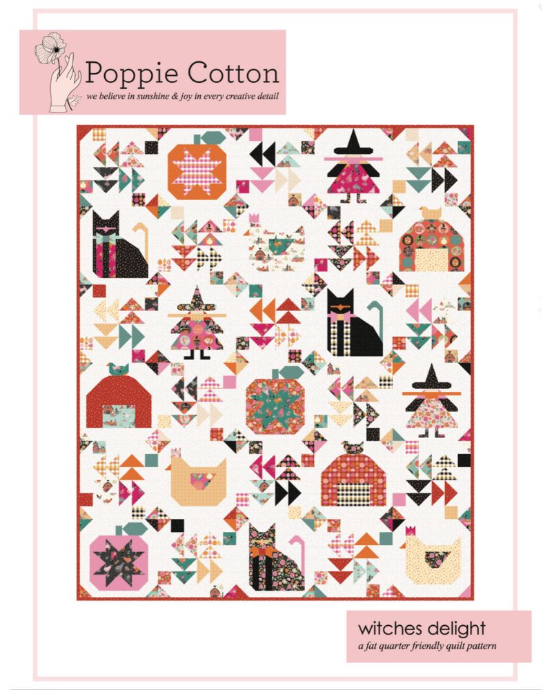 Witches Delight Quilt Pattern, for the Kitty Loves Candy Collection - Good Vibes Quilt Shop