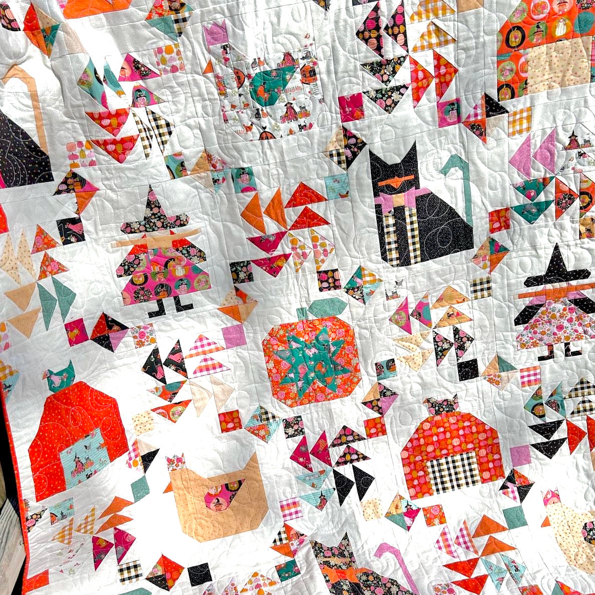 Witches Delight Quilt Pattern, for the Kitty Loves Candy Collection - Good Vibes Quilt Shop