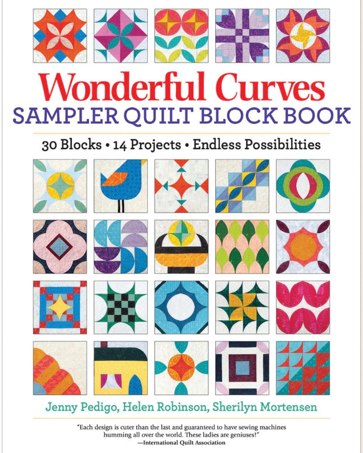 Wonderful Curves Sample Quilt Book Book, Sew Kind of Wonderful