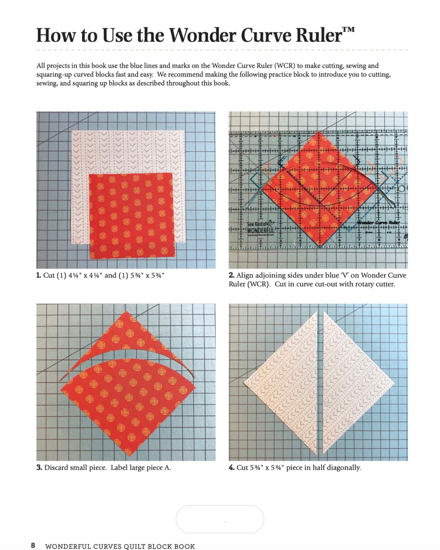 Wonderful Curves Sample Quilt Book Book, Sew Kind of Wonderful