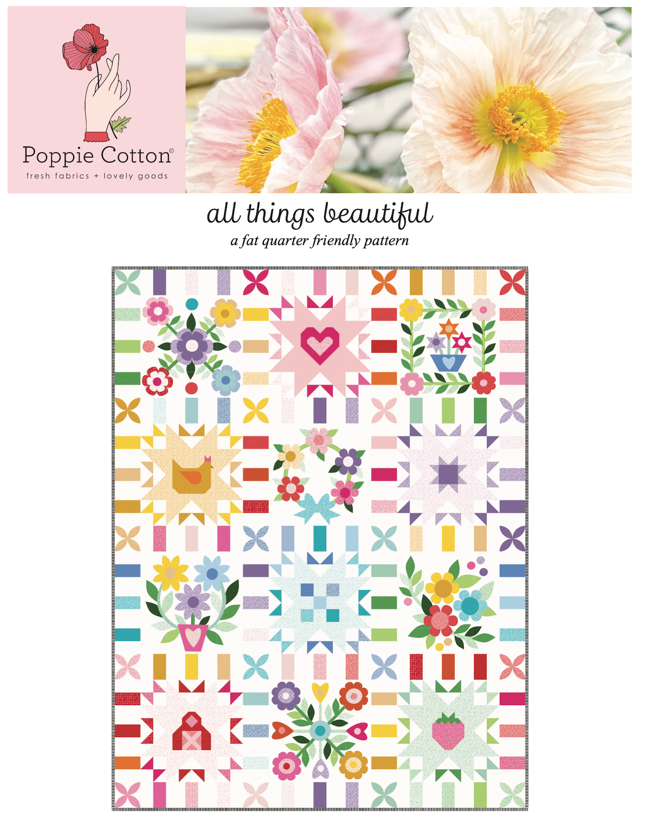 All Things Beautiful PATTERN ONLY - Good Vibes Quilt Shop