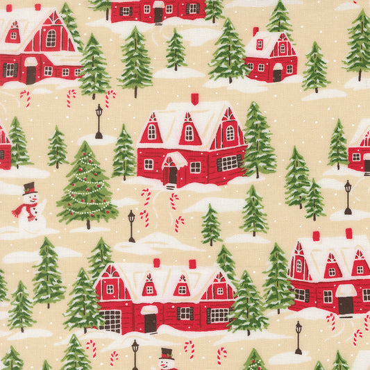 Holiday Cheer Fabric, Natural 20972 11, Sold by the 1/2 Yard PREORDER - Good Vibes Quilt Shop