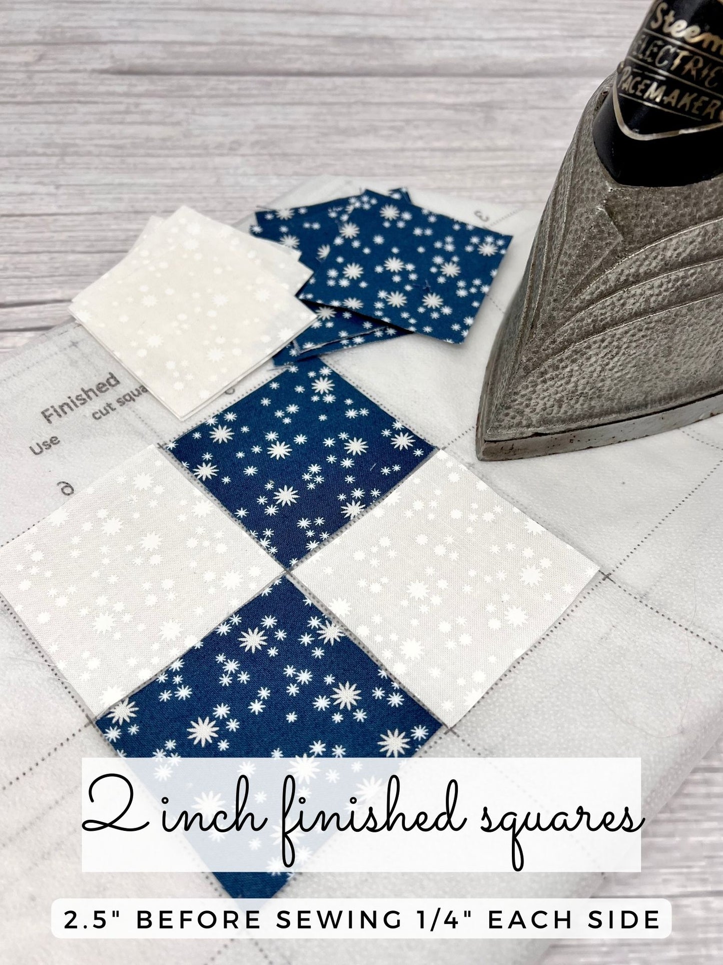 Easy Piecing Grid System, 2 Inch FINISHED SQUARES