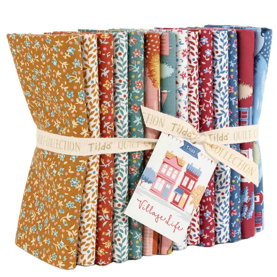 Village Life Fabric by Tilda | Fat Quarter Bundle 14 Pieces | TIL300278