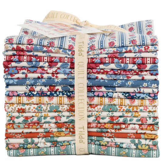 Village Life Fabric by Tilda | Fat Quarter Bundle 20 Pieces | TIL300279 - Good Vibes Quilt Shop