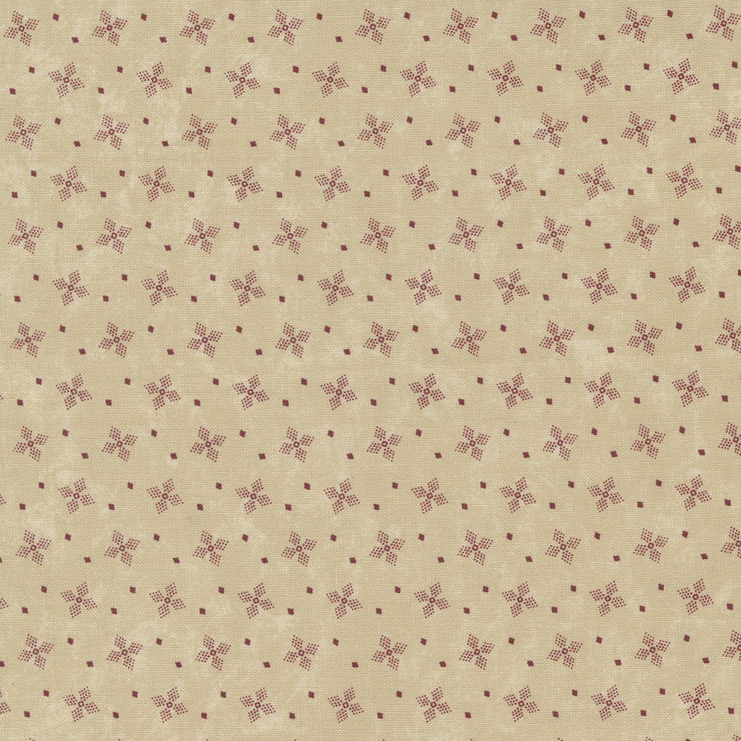 Freedom Road Tan Red sku 9694 21, sold by 1/2 yard - Good Vibes Quilt Shop