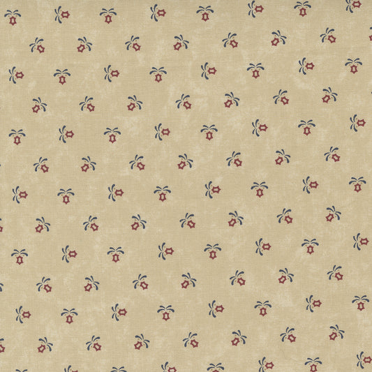 Freedom Road Tan Multi sku 9696 11, sold by 1/2 yard - Good Vibes Quilt Shop
