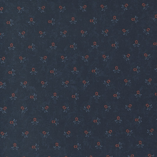 Freedom Road Blue Multi sku 9696 14, sold by 1/2 yard - Good Vibes Quilt Shop