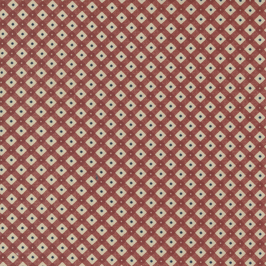 Freedom Road Tan Red sku 9698 21, sold by 1/2 yard - Good Vibes Quilt Shop