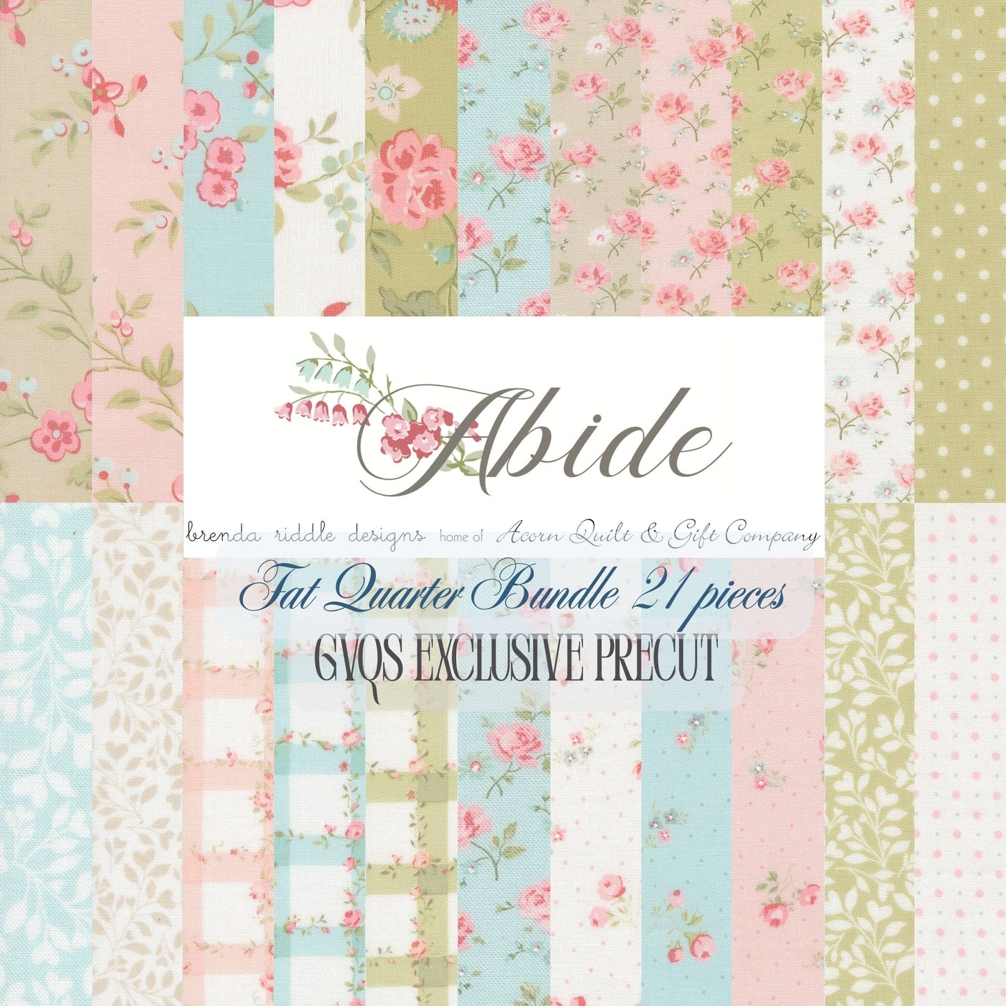 Abide Collection, Fat Quarter Bundle, 21 pieces, PREORDER! - Good Vibes Quilt Shop