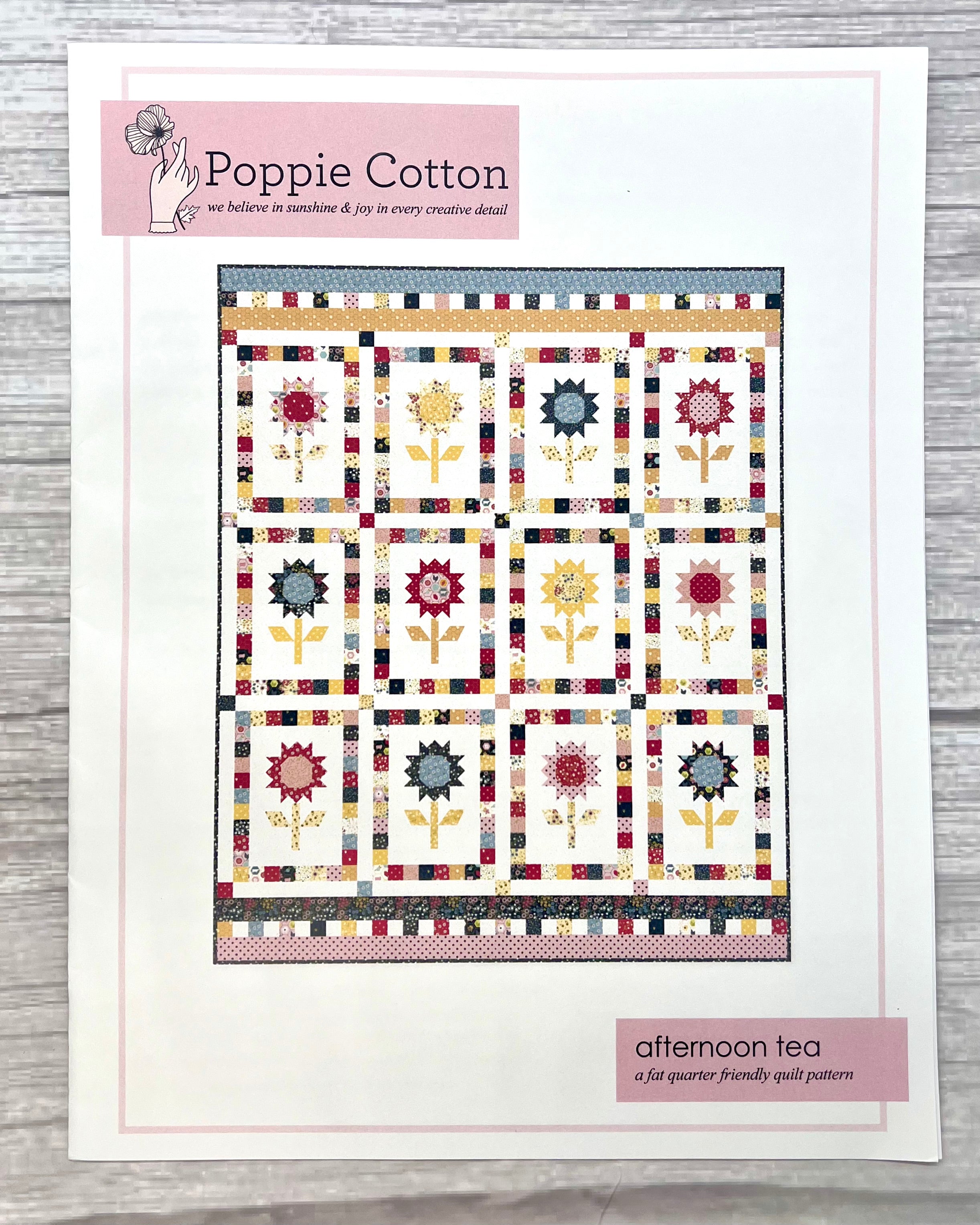 High Tea Quilt Patterns Afternoon Tea Quilt Pattern, for the Sunshine & Chamomile Collection ...