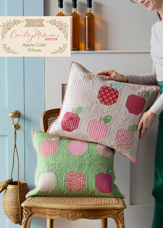 Apple Cider Pillows, Creating Memories WINTER by Tilda, FREE Pattern