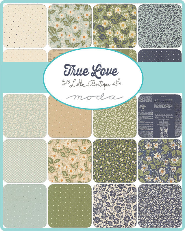 True Love Charm Pack by Lella Boutique for Moda Fabrics | 5" Stacker 42 Pieces | 5260PP