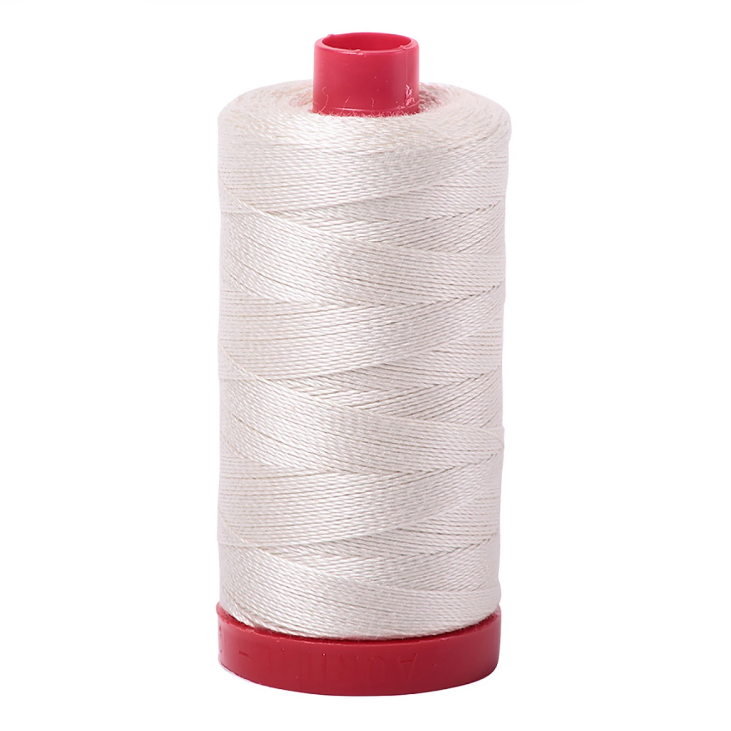 Auriful Mako Cotton Embroidery Thread Solid 12wt 356yds Silver White