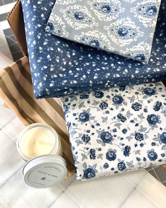 BEAUTIFUL STORM Pattern and Kit, Quilt Retreat in a Box, with Easy Piecing Grid