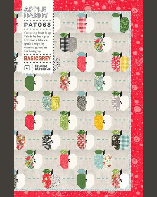 Apple Dandy Pattern, by Basic Grey PAT068, Layer Cake or 10" Stacker Friendly Pattern - Good Vibes Quilt Shop