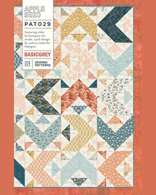 Apple Seed Quilt Pattern, by Basic Grey, PAT029, Fat 8th Friendly Pattern - Good Vibes Quilt Shop
