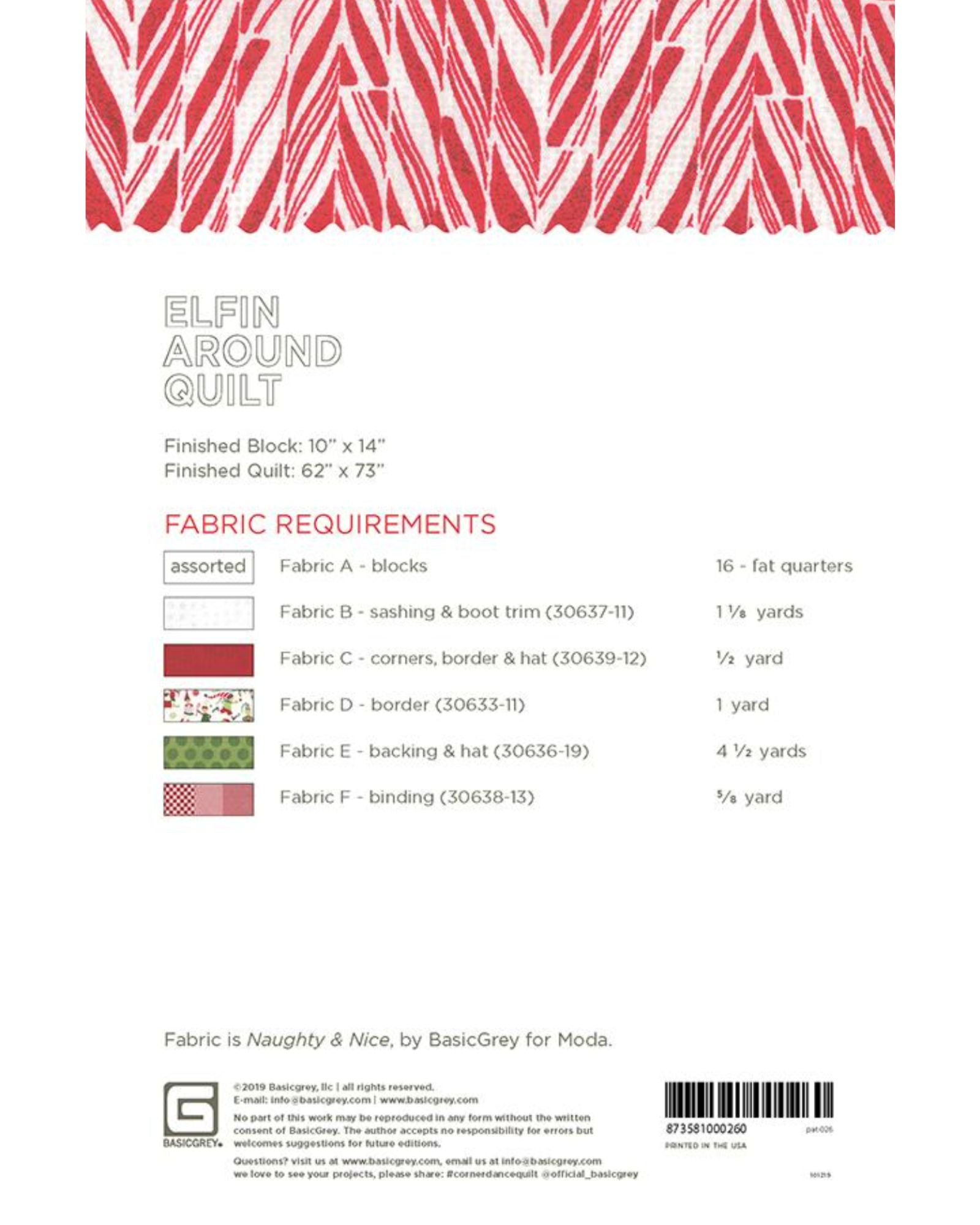 Elfin Around Quilt Pattern, by Basic Grey, PAT026 – Good Vibes Quilt Shop