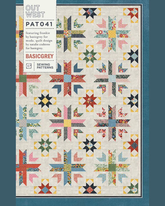 Out West Quilt Pattern, by Basic Grey, PAT041, Fat 8th Friendly Pattern - Good Vibes Quilt Shop
