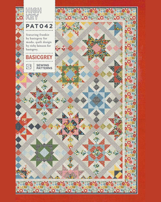 High Key Quilt Pattern, by Basic Grey, PAT042, Fat 8th Friendly Pattern - Good Vibes Quilt Shop