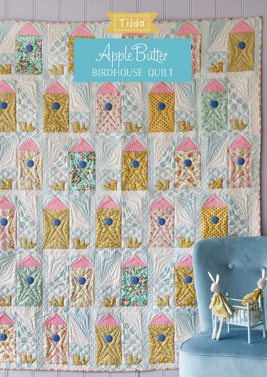 Birdhouse Quilt from the Apple Butter Collection, a Tilda FREE Pattern